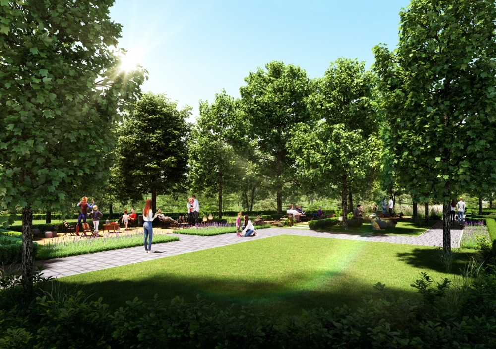 한화 포레나 포항 가족캠핑장 모습.(사진=한화건설)