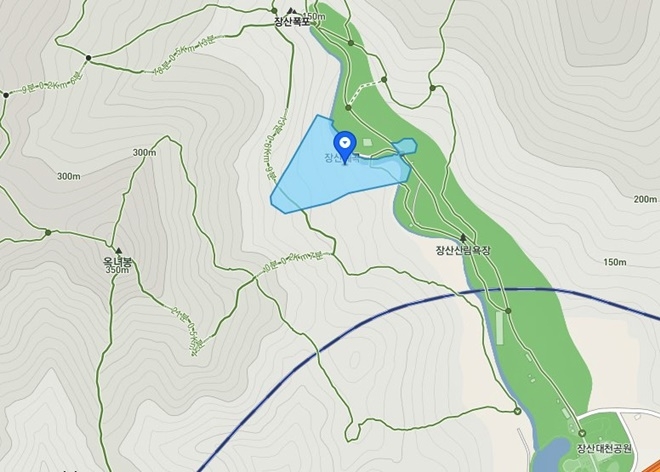 이건희 회장 유족이 기부한 해운대구 우동 산2번지.(제공=부산 해운대구)