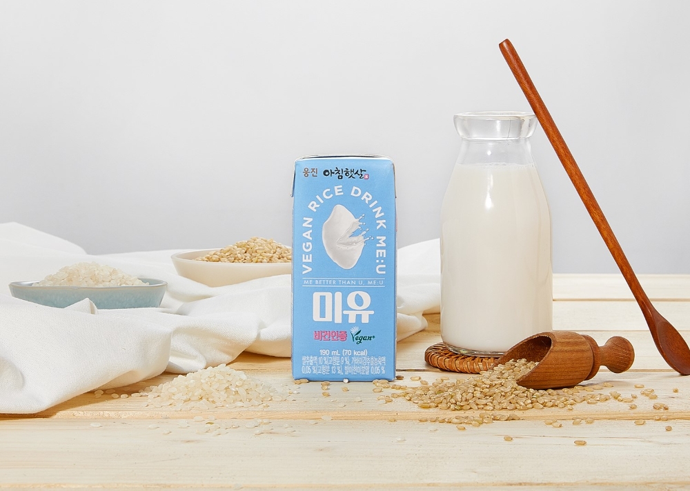 웅진식품, 식물성 비건 쌀음료 ‘아침햇살 미유’ 출시