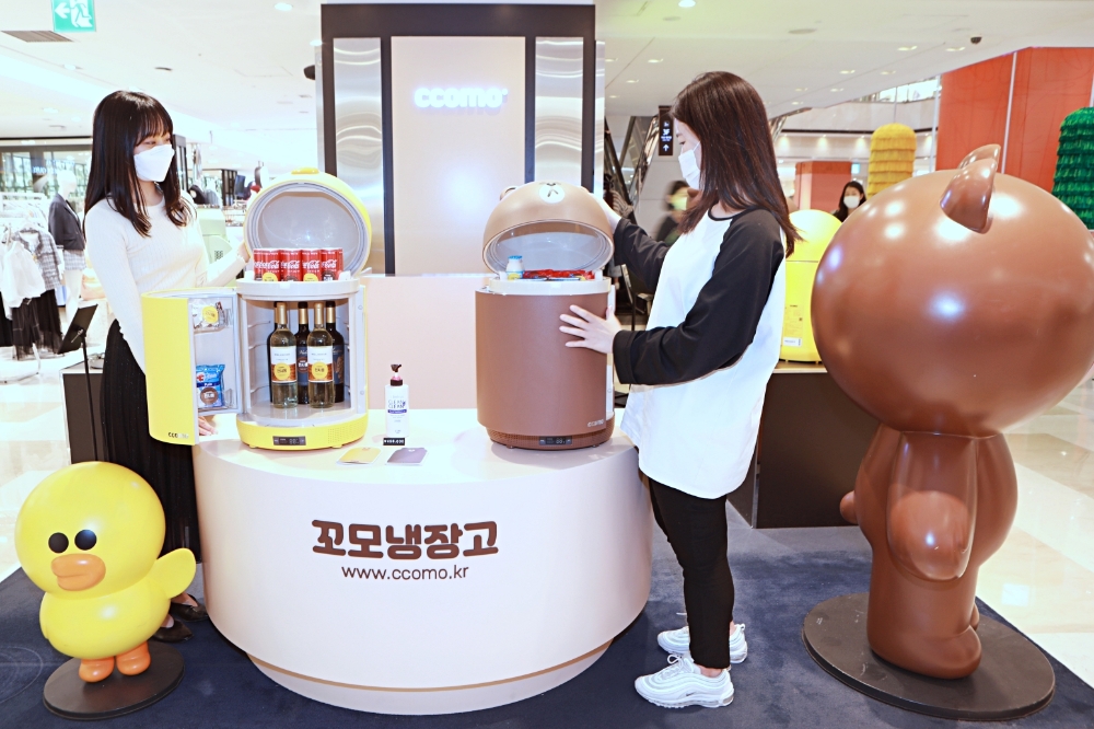 롯데백화점, 소형 냉장고 '꼬모냉장고' 팝업 매장 오픈