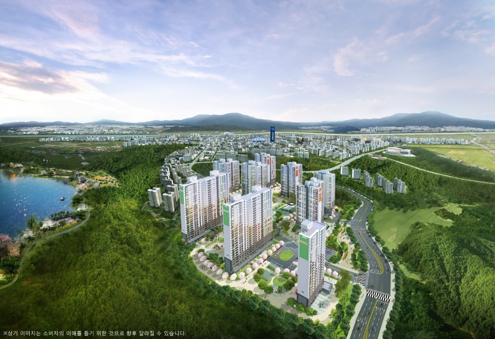 아산 줌파크 광역조감도