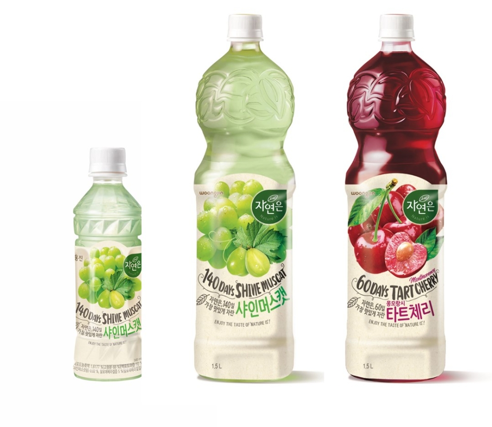 웅진식품, '자연은 샤인머스캣, 몽모랑시 타트체리' 2종 출시