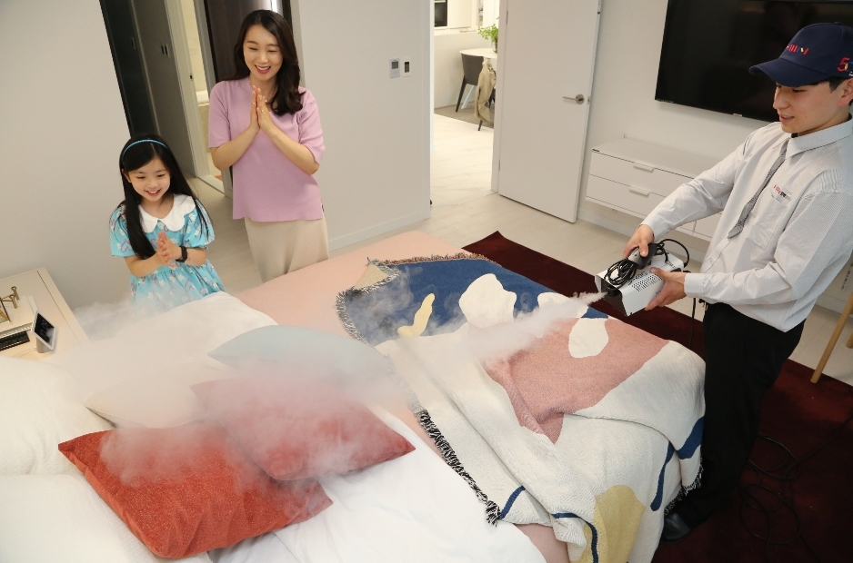 한샘홈케어 '피톤치드 공간살균' 서비스 전경.(사진=한샘)