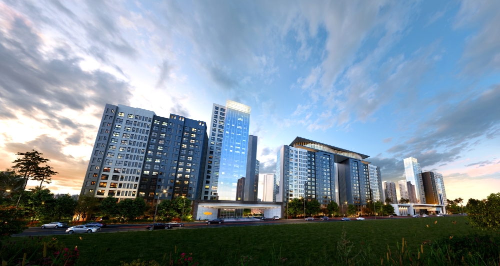 e편한세상 산본 율곡아파트 투시도.(사진=DL이앤씨)