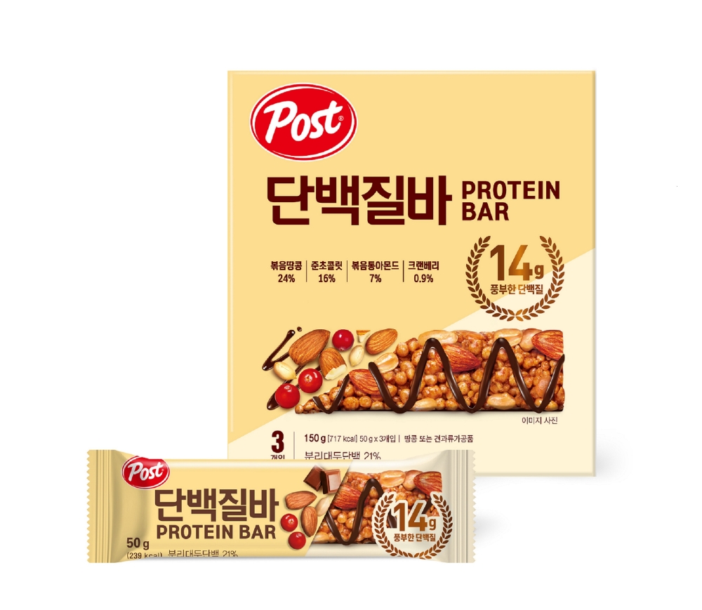 동서식품, 신제품 시리얼바 ‘포스트 단백질바’ 출시