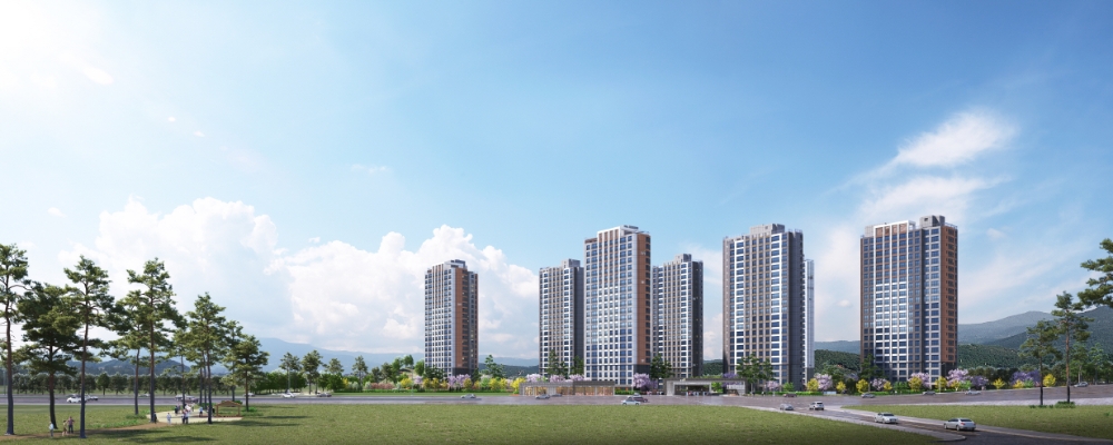 파주 운정신도시 제일풍경채 2차 그랑베뉴 투시도.(사진=제일건설)