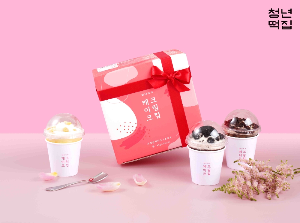 청년떡집, ‘크림컵 케이크 3종’ 카카오톡 선물하기 선출시