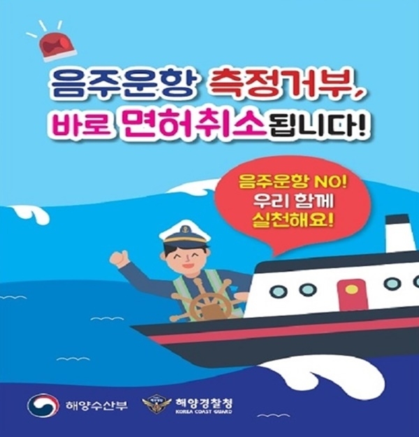 부산해경 "음주운항 측정거부 바로 면허취소"…음주운항 특별단속