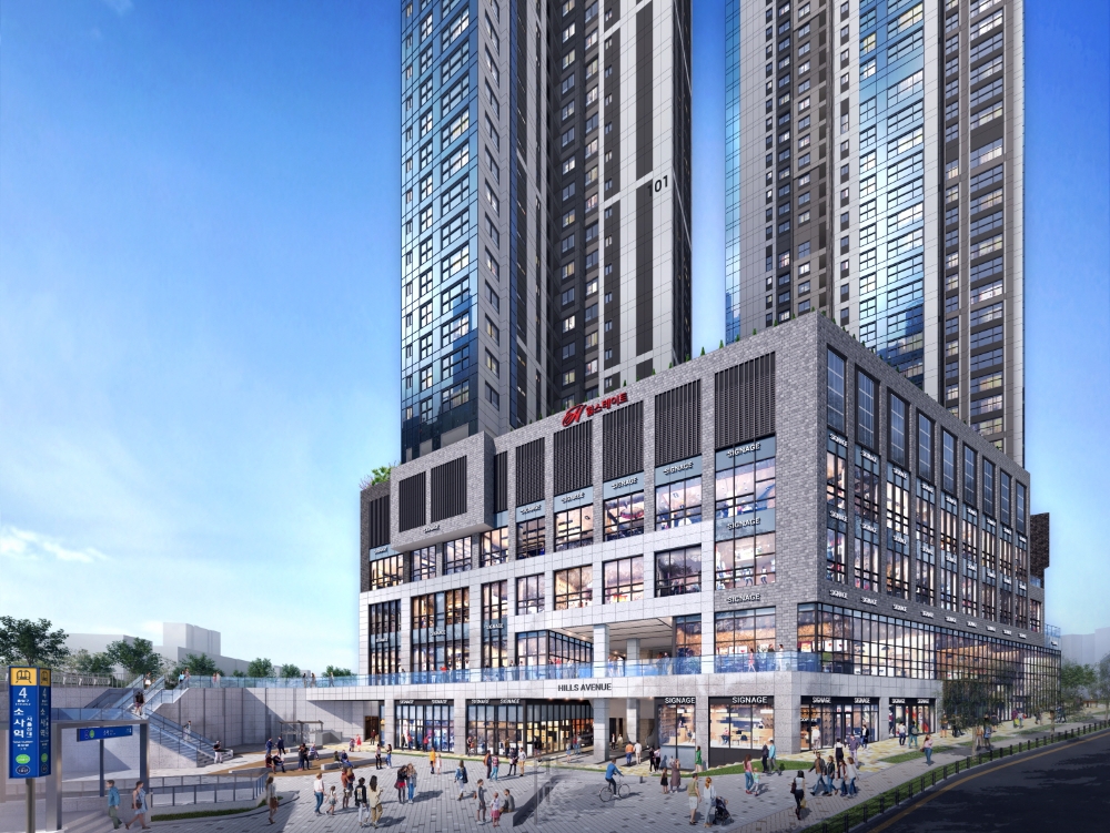 '힐스 에비뉴 소사역' 투시도
