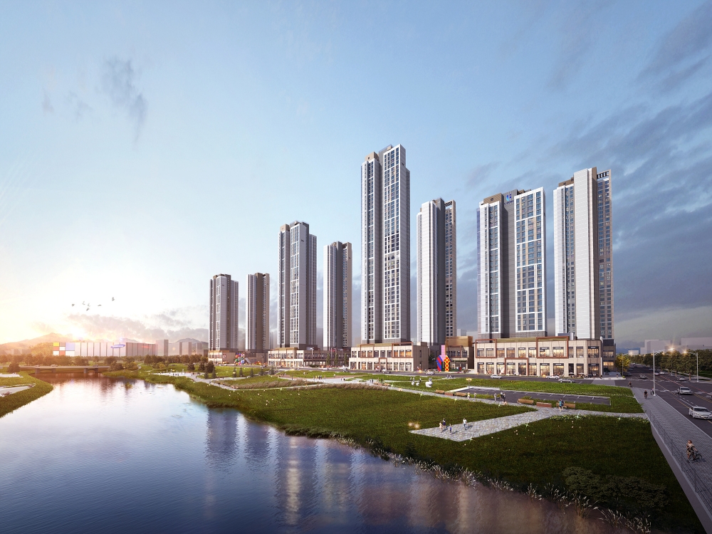 유보라 더 크레스트 투시도.(사진=반도건설)