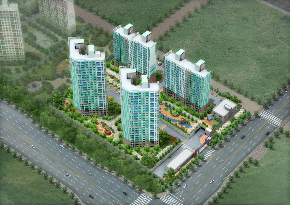 부산신항 사랑으로 부영 5단지 조감도.(사진=부영주택)