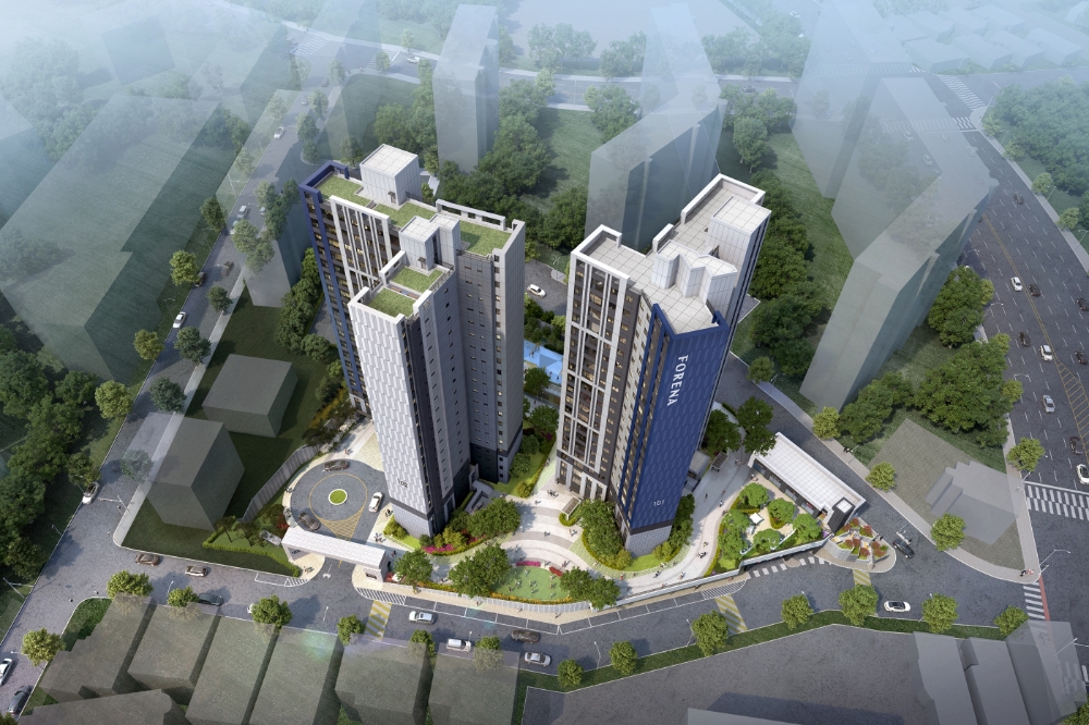 포레나 수원원천 조감도