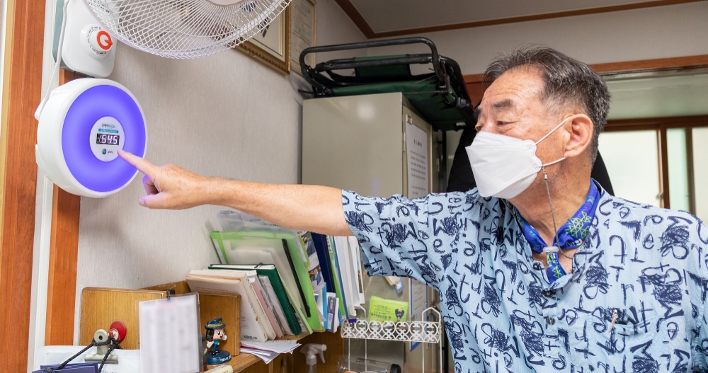 강서구, 어르신 복지시설 225개소 대상 ‘실내공기 스마트 측정기’ 설치