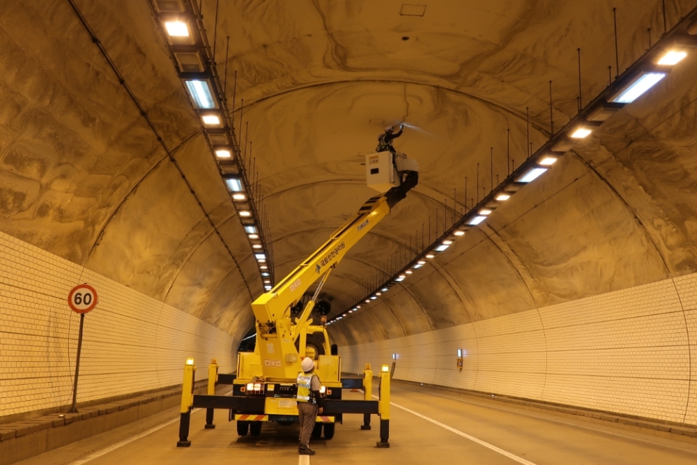 인천 만월산터널 정밀안전진단 전경. (사진=국토안전관리원)