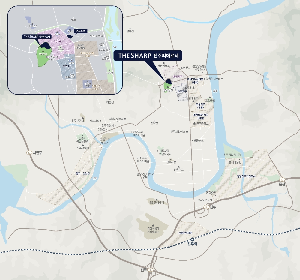 더샵 진주피에르테 위치도.(사진=포스코건설)