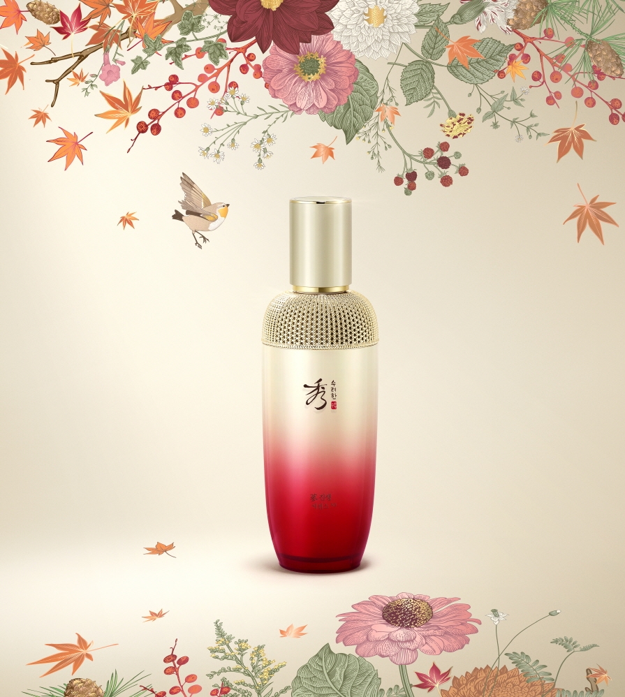 LG생활건강 수려한 ‘진생 에센스AD 가을 화조도 에디션’ 선보여