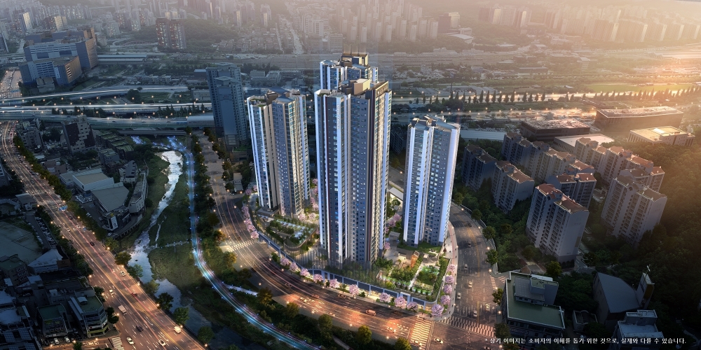 수지구청역 롯데캐슬 하이브 엘 조감도