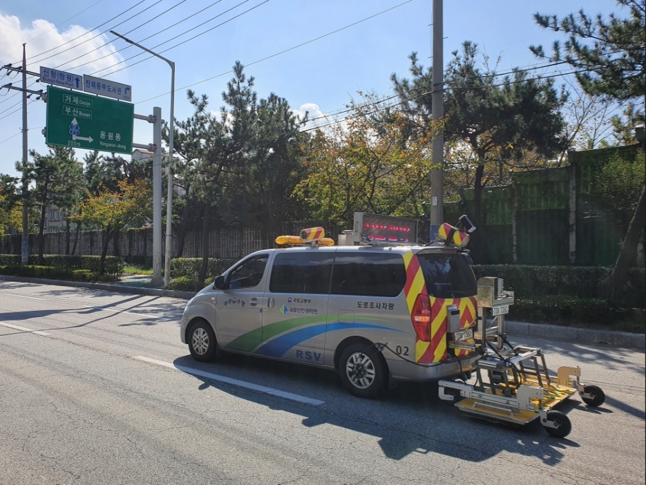 집중호우 피해지역 지반탐사 전경.(사진=국토안전관리원)