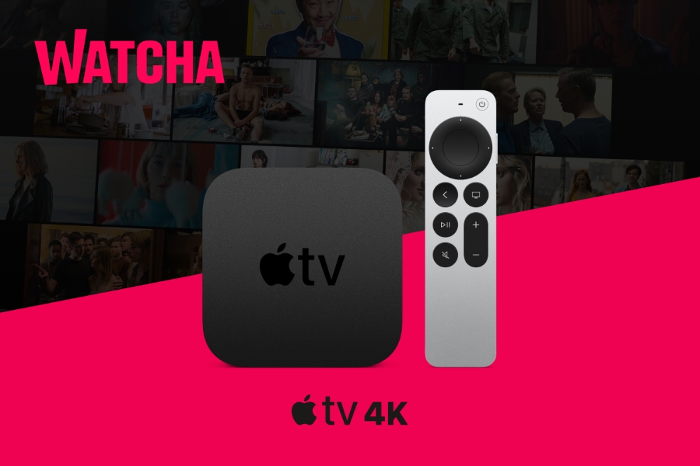 왓챠, Apple TV 4K·Apple TV 앱 탑재