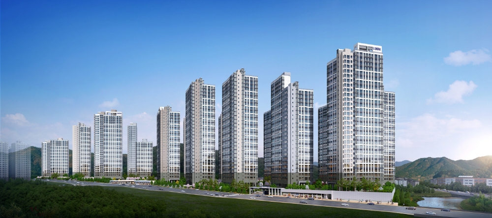 신경주 반도유보라 아이비파크 투시도.(사진=반도건설)