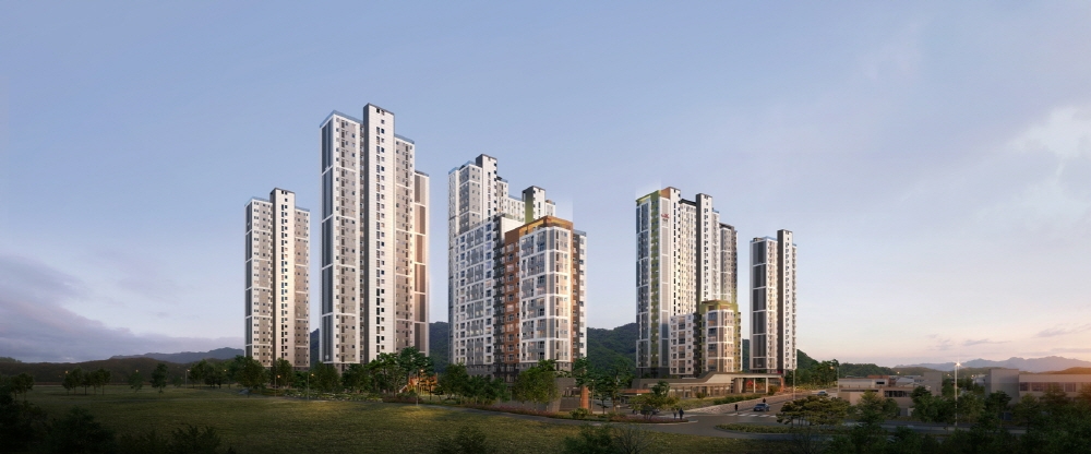 학하 리슈빌 포레 투시도.(사진=계룡건설)