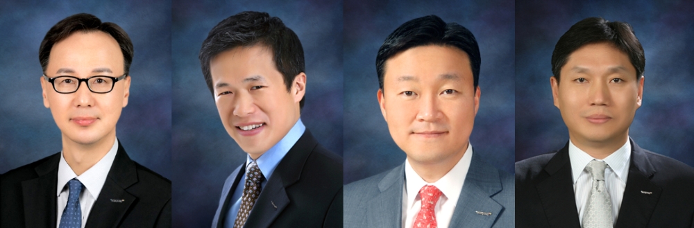 (좌부터) 이영준 삼양홀딩스 바이오팜그룹장, 서휘원 삼양사 AM BU장, 윤석환 삼양홀딩스 IC장 겸 글로벌성장PU장, 최낙현 삼양사 식품그룹장