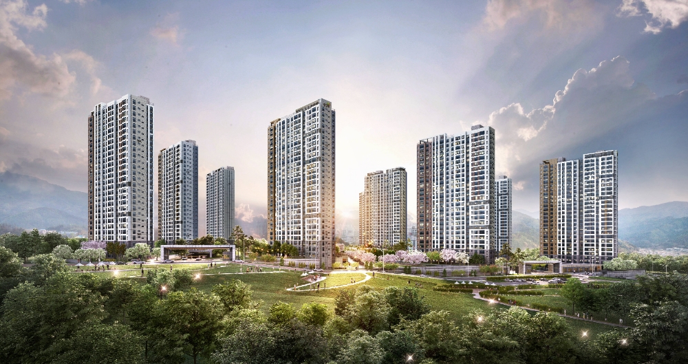 익산 제일풍경채 센트럴파크 메인투시도