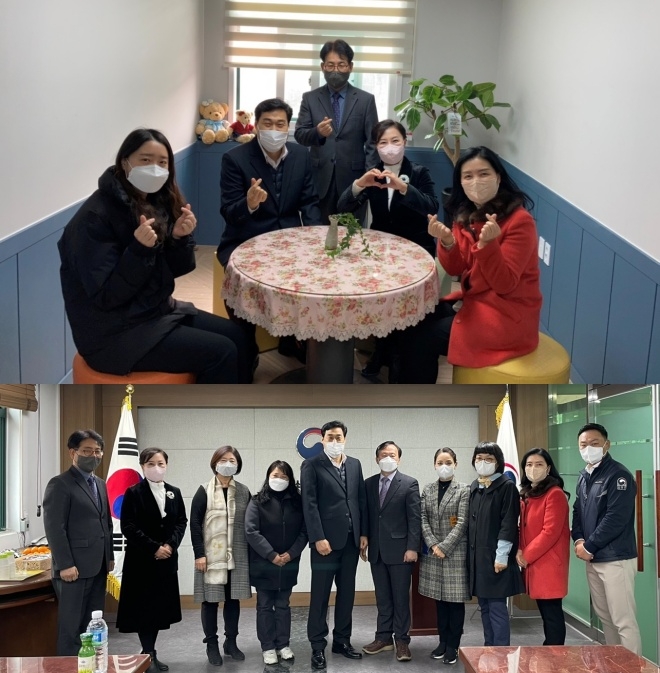 상담실 도담도담 개관식 기념촬영. (사진제공=안산청소년꿈키움센터)