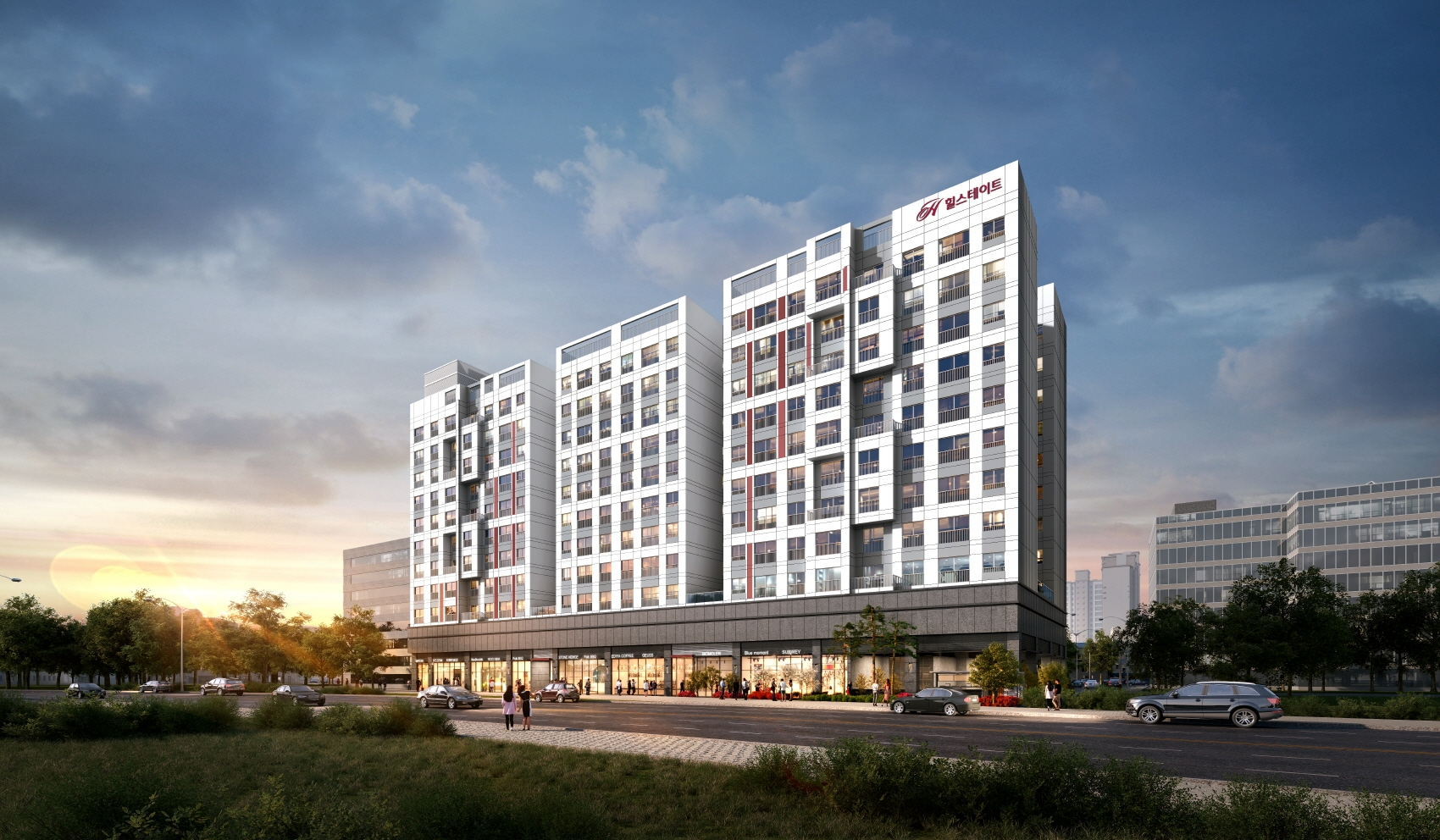 힐스테이트 시흥대야역 투시도.(사진=현대엔지니어링)