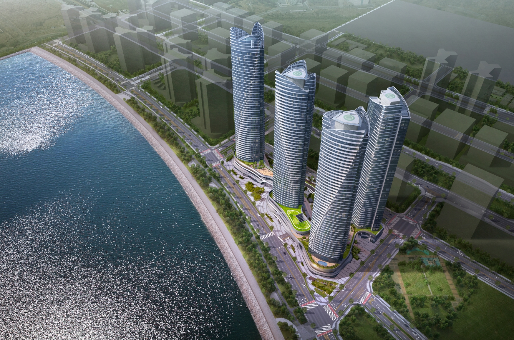 더샵 송도아크베이 조감도.(사진=포스코건설)