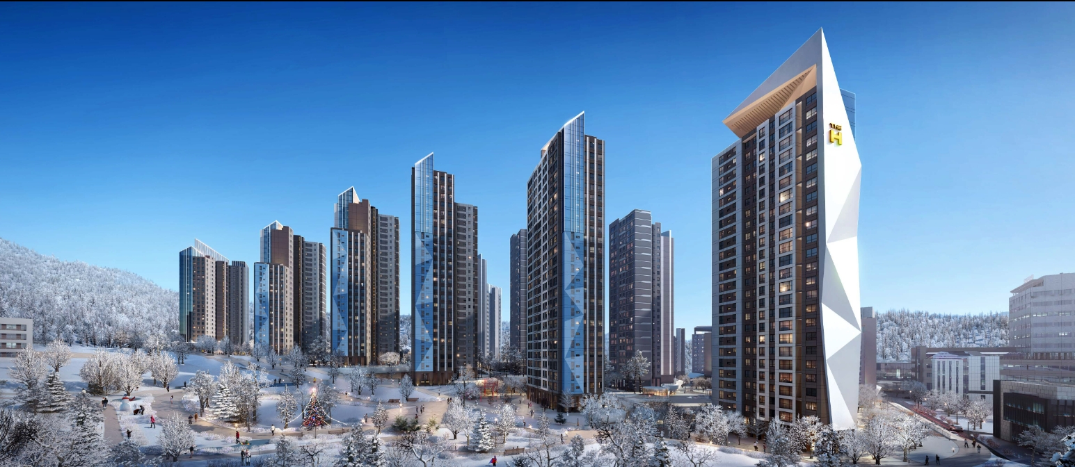 흑석9구역 재개발 조감도.(사진=현대건설)