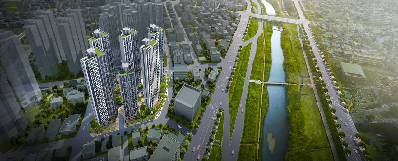 충북 청주 남주동2구역 가로주택정비사업 조감도.(사진=DL건설)