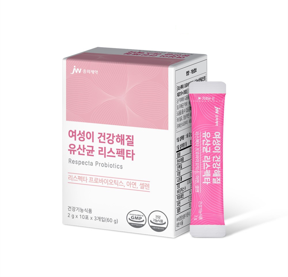 JW중외제약, ‘여성이 건강해질 유산균 리스펙타’ 출시