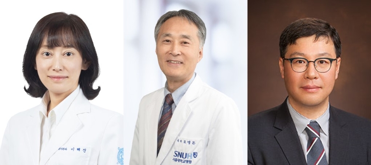 분당서울대병원 가정의학과 이혜진교수(좌), 서울대병원 감염내과 오명돈 교수(가운데), 서울대병원 공공진료센터 이진용 교수(우). 사진=분당서울대병원