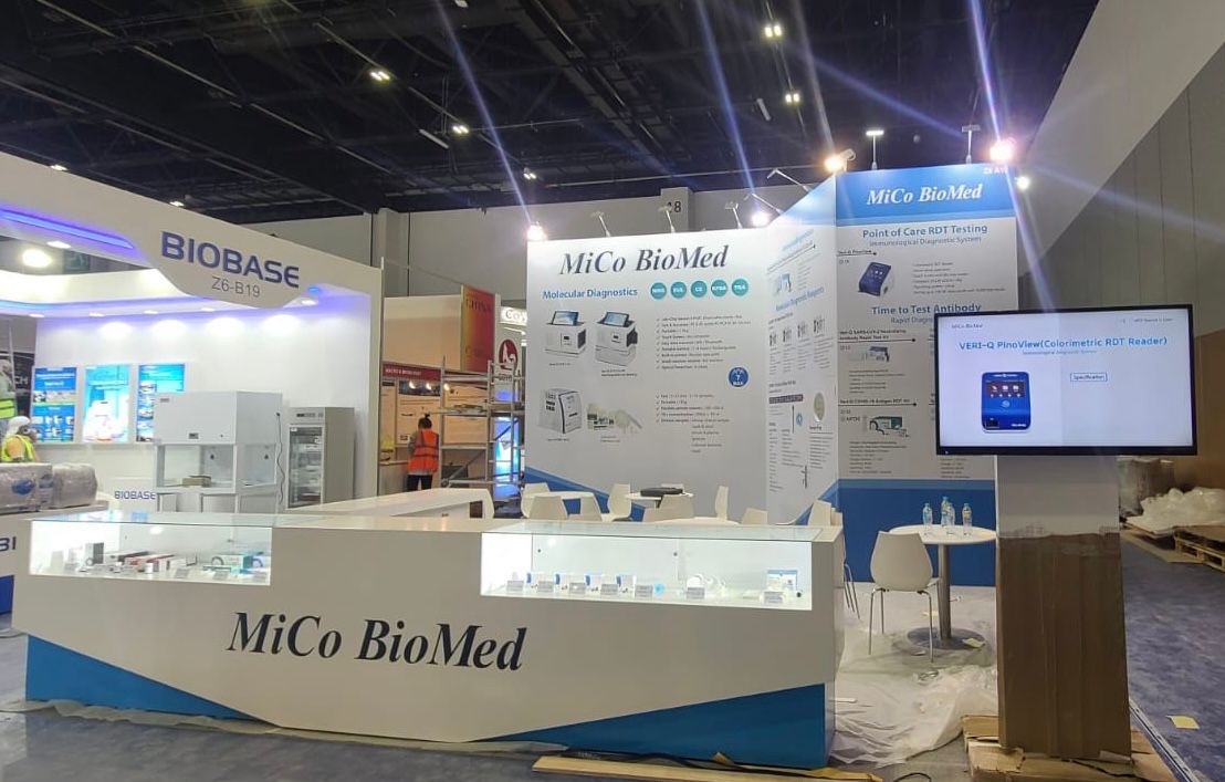 미코바이오메드 MEDLAB Middle East 2022 참가