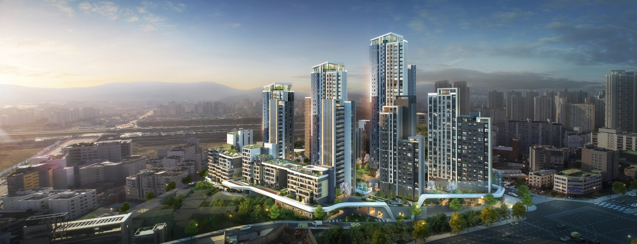 남서울무지개아파트 재건축사업 조감도.(사지=DL이앤씨)