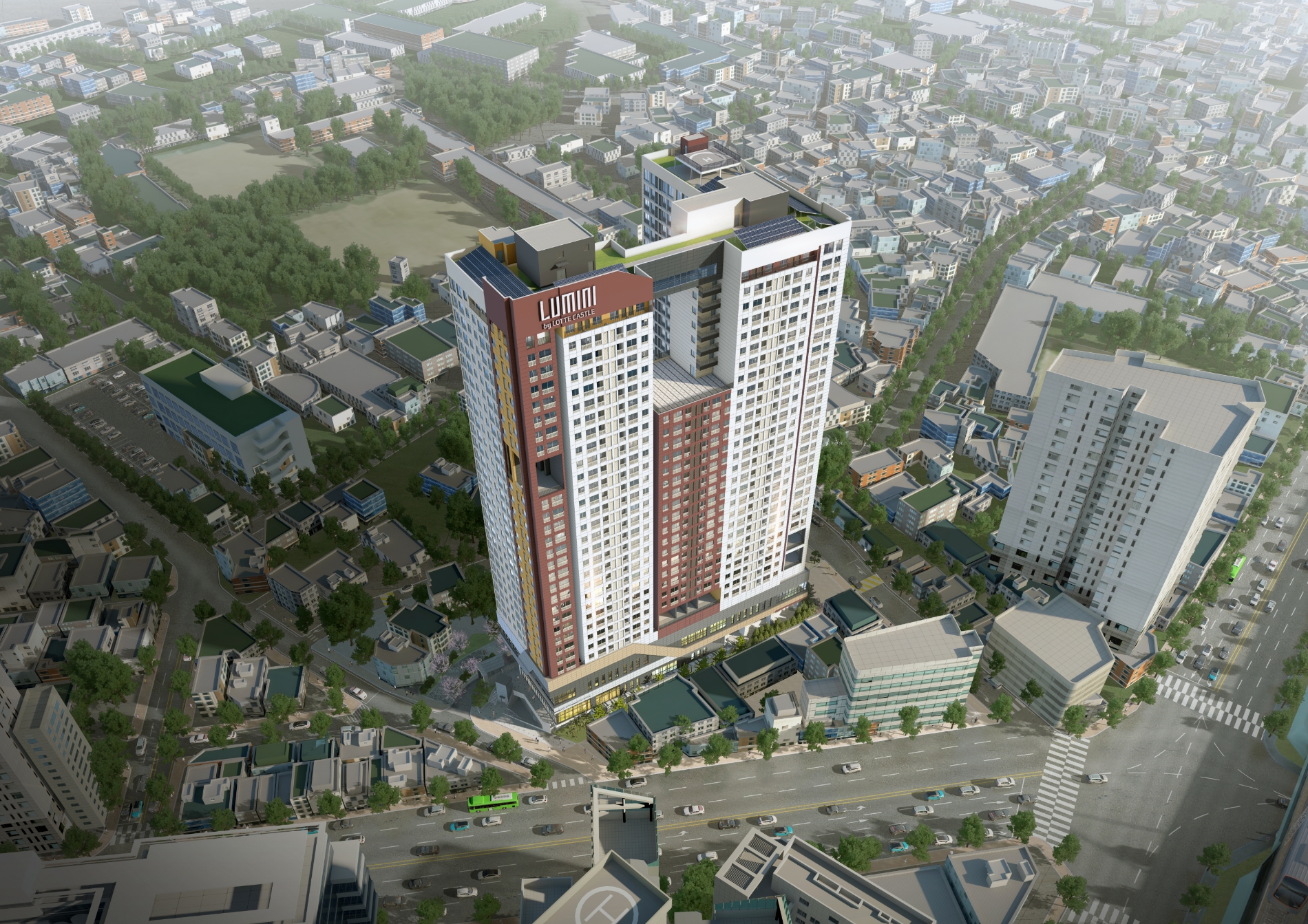 용산 원효 루미니 조감도.(사진=롯데건설)
