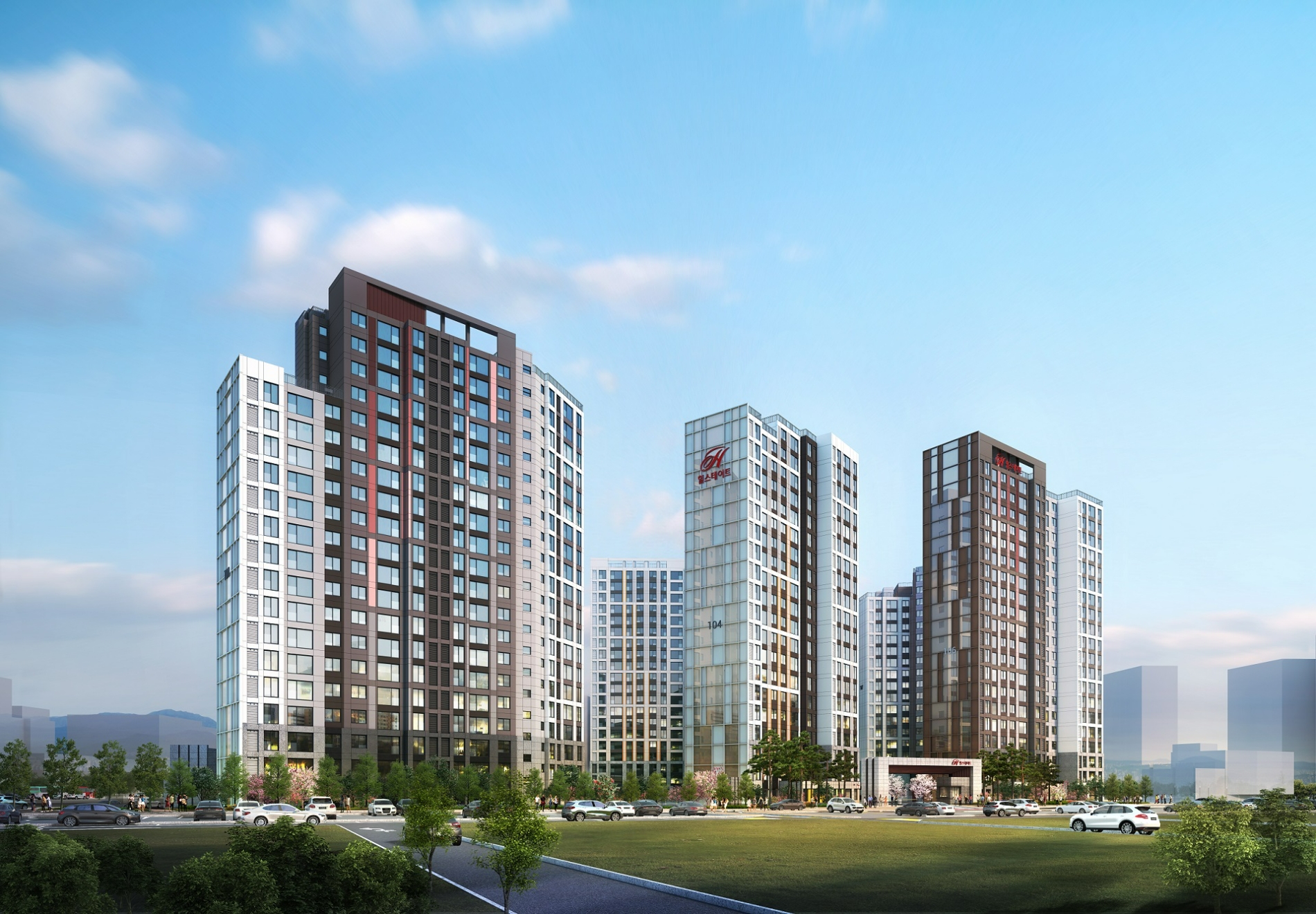 힐스테이트 구리역 투시도.(사진=현대건설)