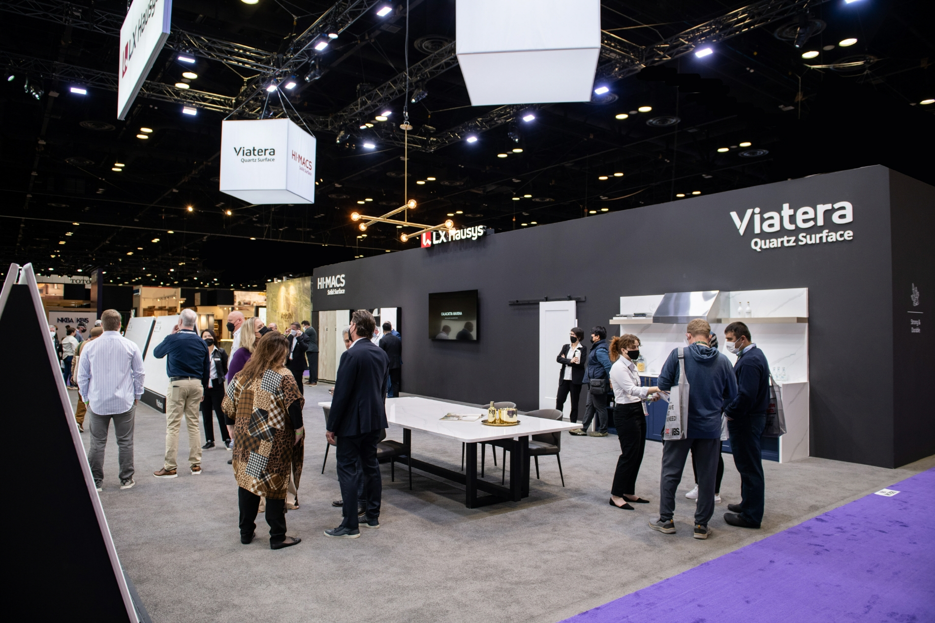 LX하우시스 KBIS 전시부스 전경.(사진=LX하우시스)