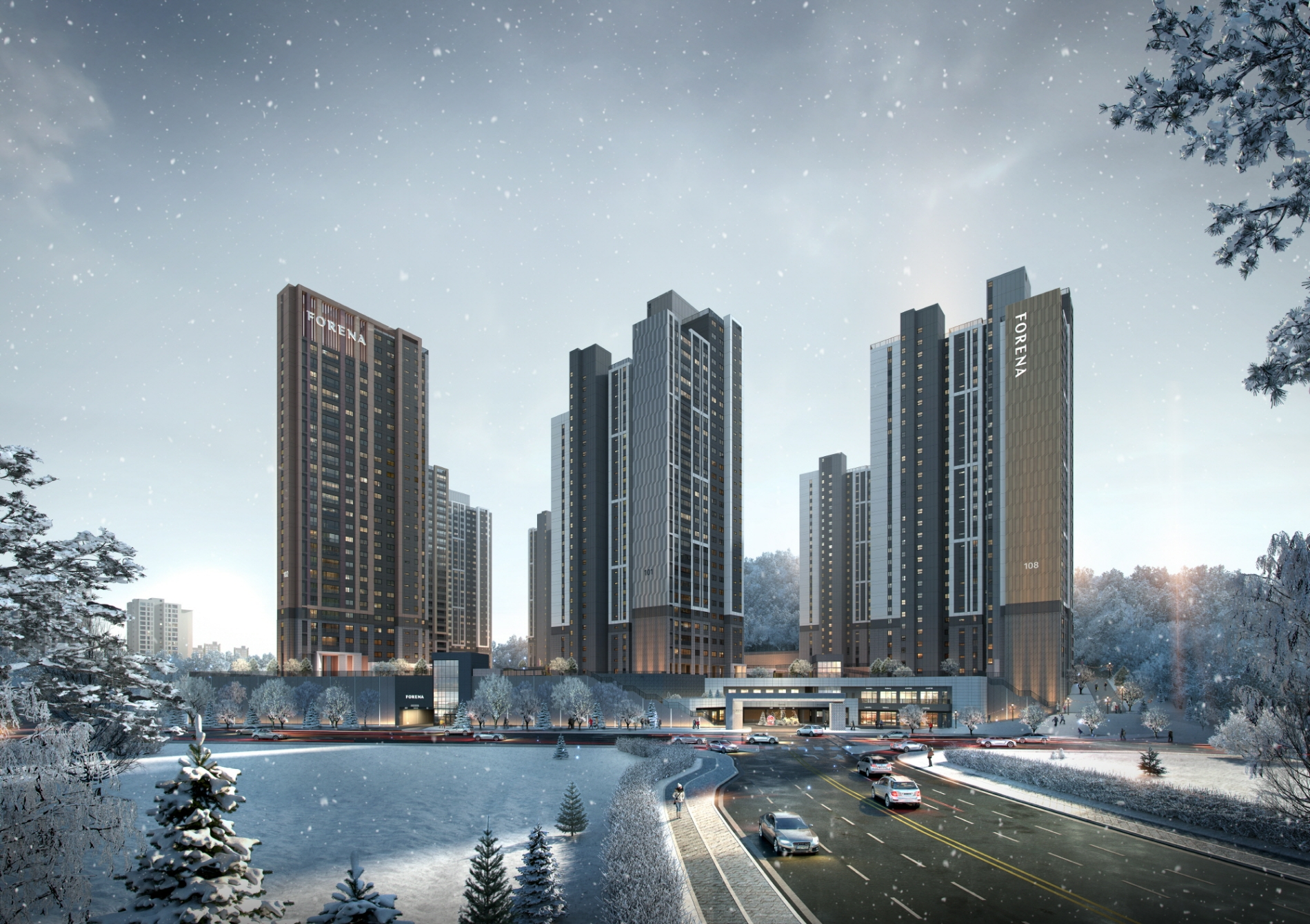 한화 포레나 천안노태 1단지 투시도.(사진=한화건설)