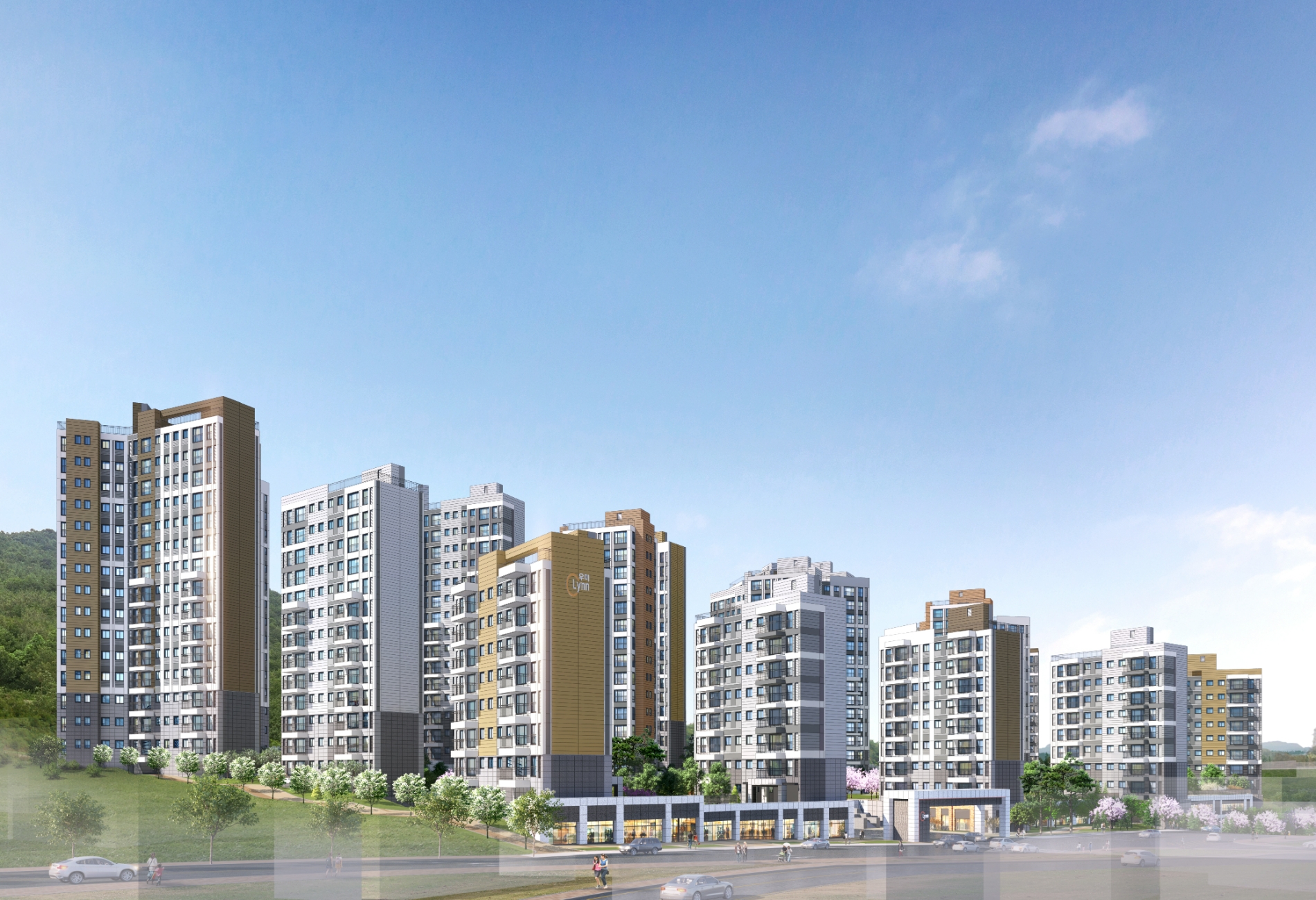 양산 사송지구 우미린 투시도.(사진=우미건설)