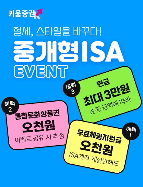 키움증권, 중개형ISA 이벤트 진행