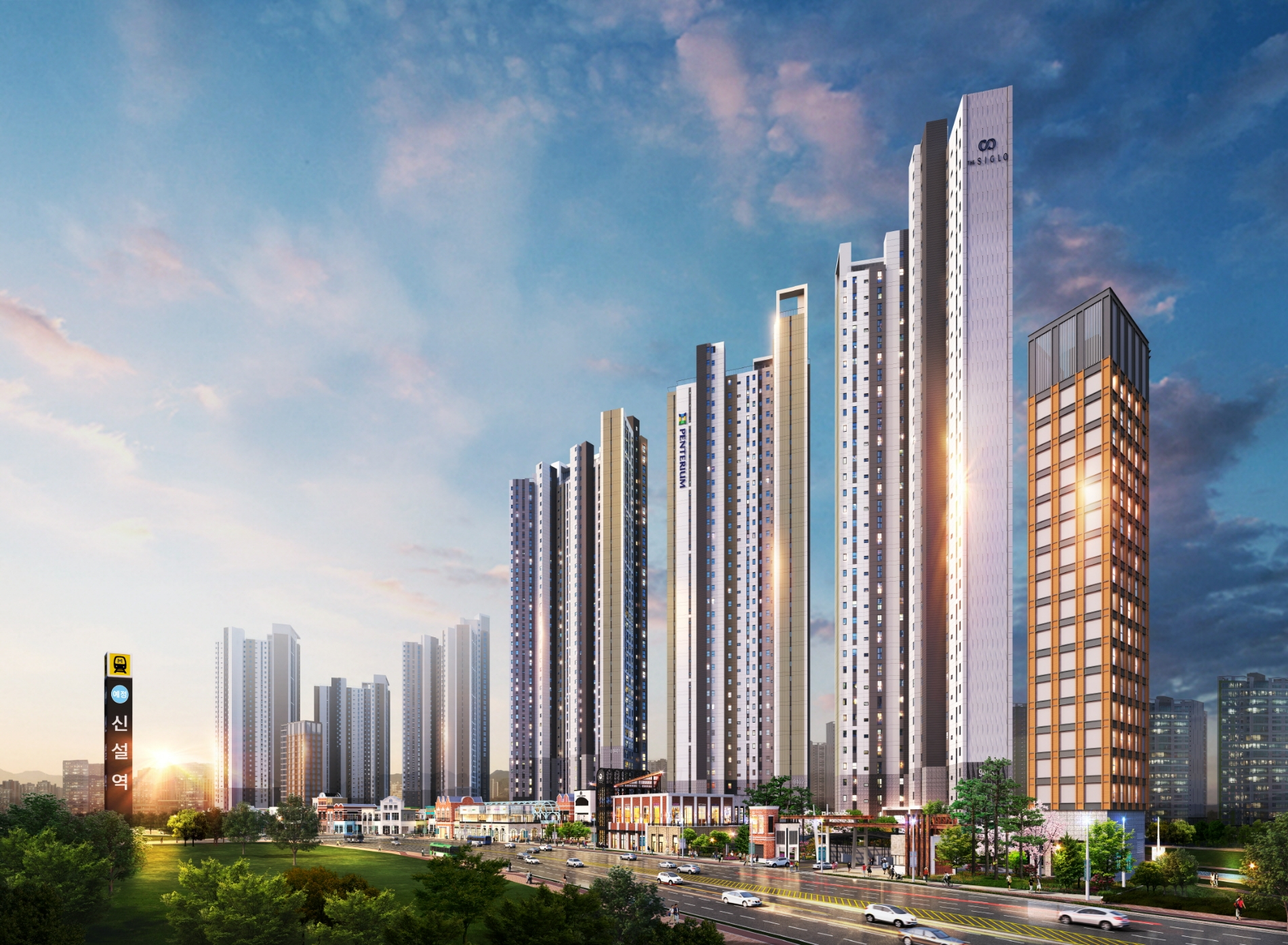 검단역 금강펜테리움 더 시글로 2차 투시도.(사진=금강주택)