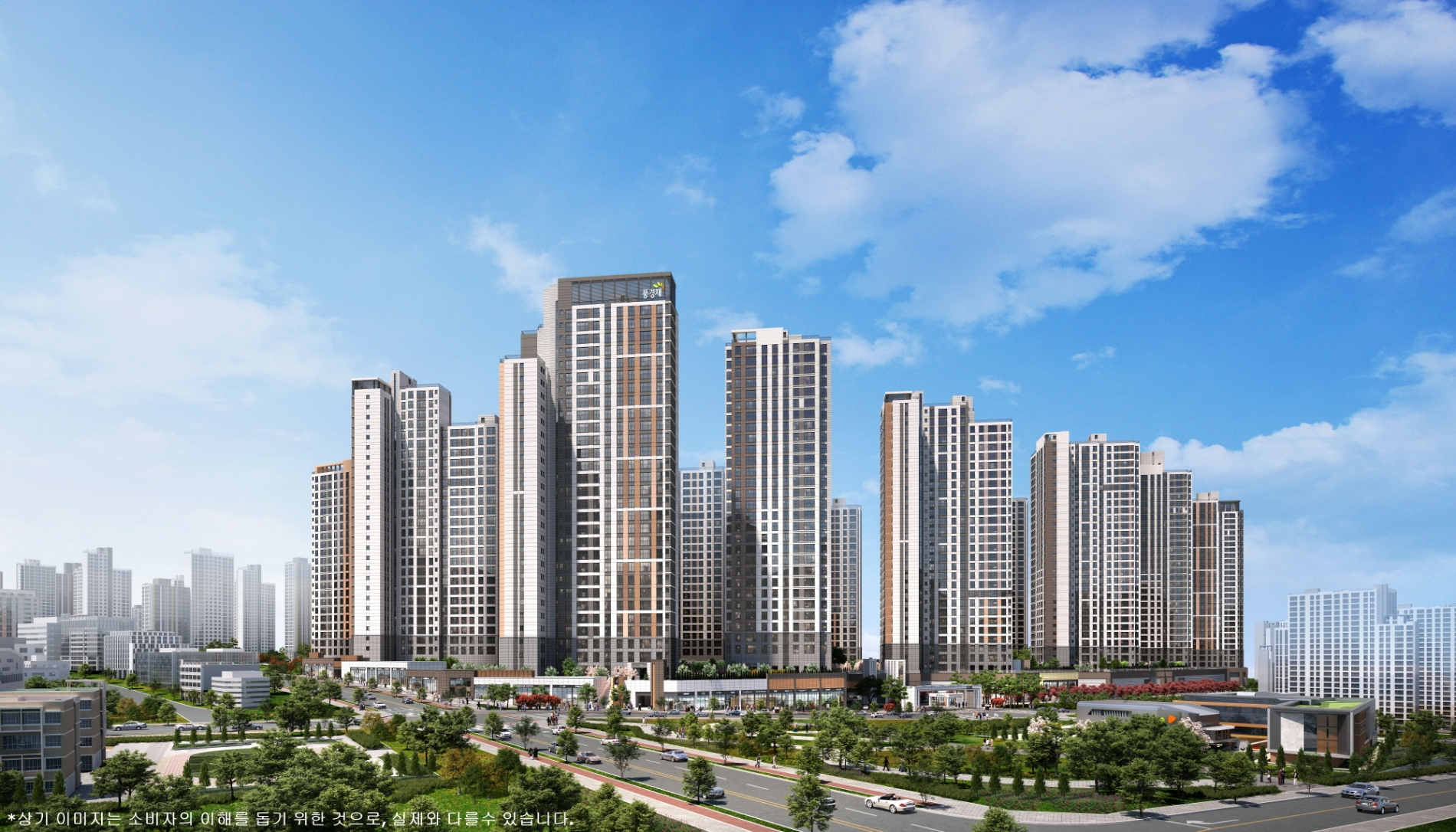 제일풍경채 검단 Ⅱ 투시도.(사진=제일건설)