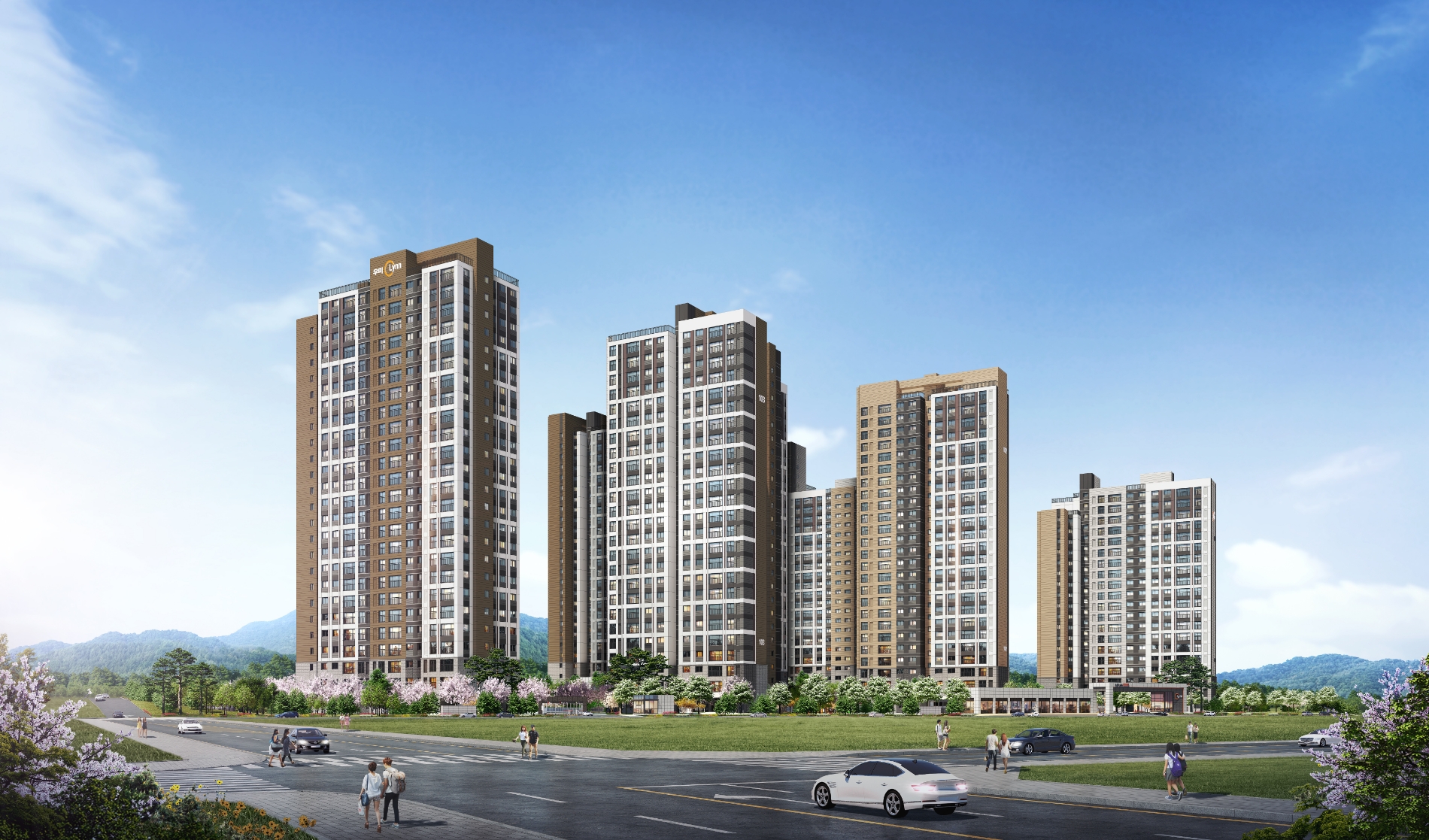 화성 비봉지구 우미린 투시도.