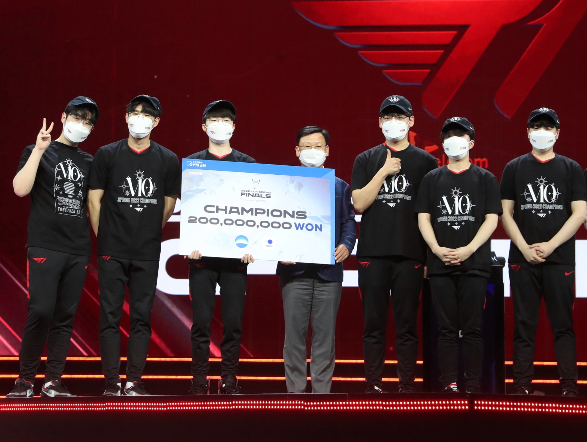 우리은행 ‘LCK 스프링 결승전 우승팀 시상’ 실시