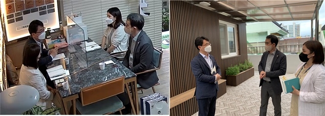 업무협의 및 지소 순시 모습.(사진제공=한국법무보호복지공단 광주남부지소)