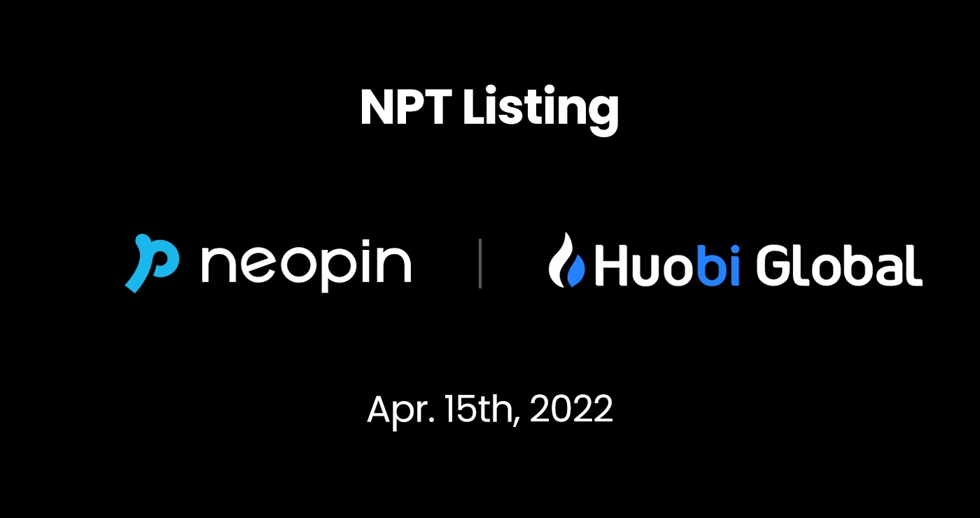 ‘네오핀 토큰’, 글로벌 대형 거래소 ‘후오비 글로벌’ 상장