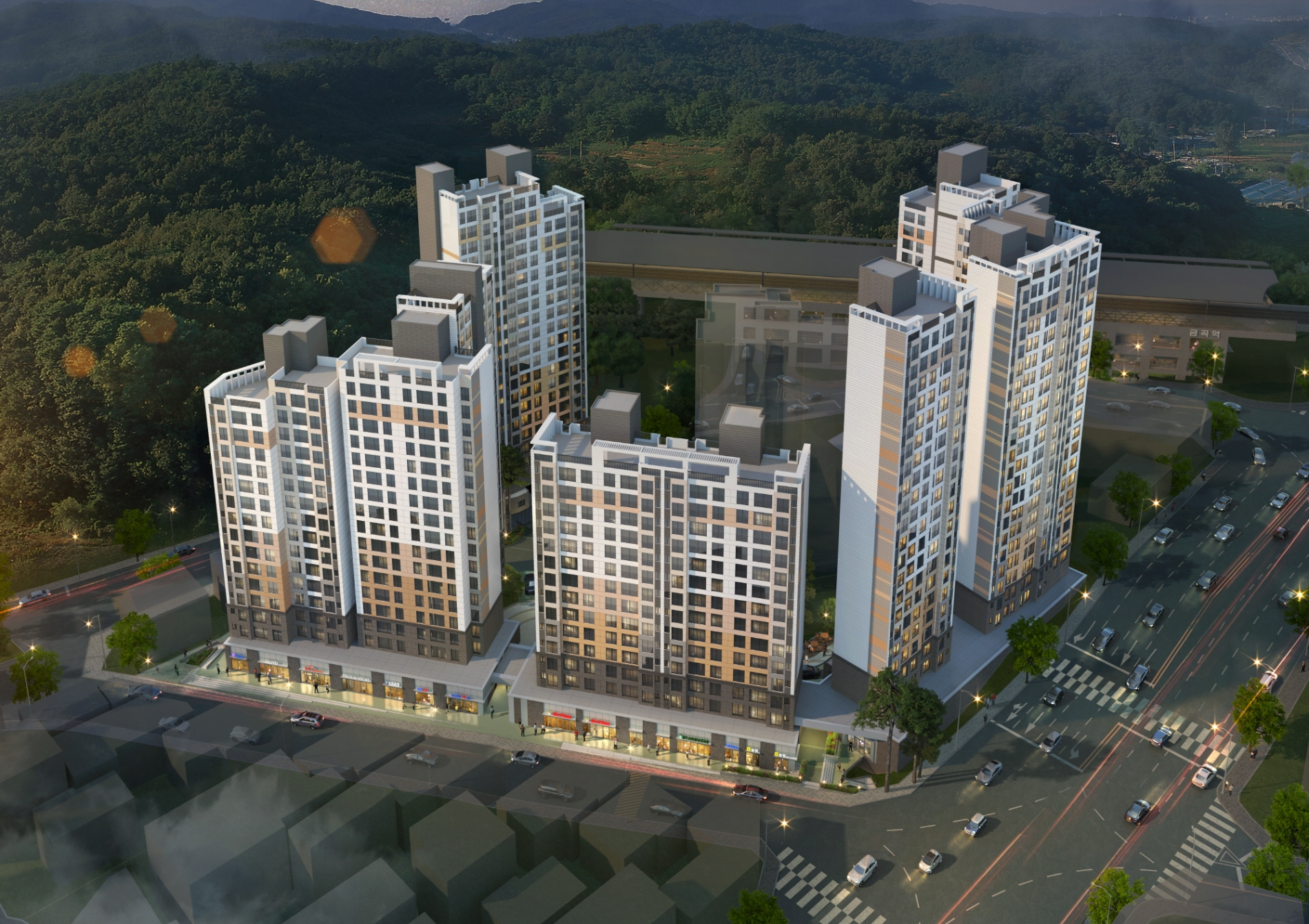 금곡역 한신더휴 조감도.