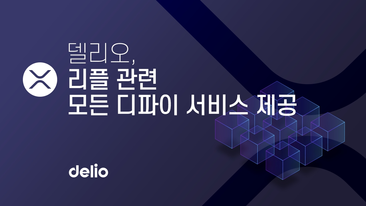 델리오, 리플(XRP) 관련 ‘모든 금융 서비스’ 제공